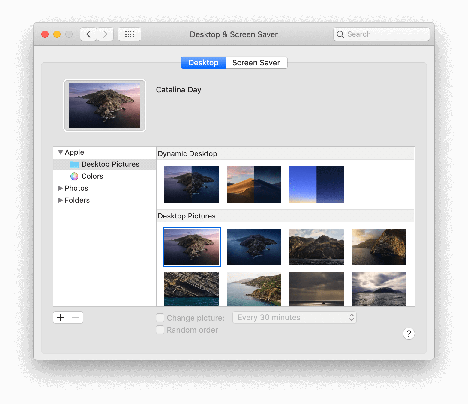 mac choose photos for background